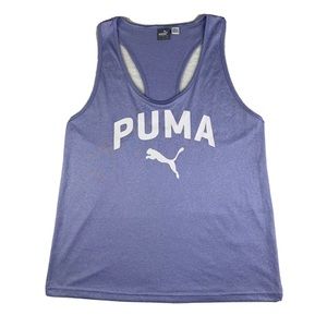 Puma Mesh Logo Lavender Racerback Tank Top